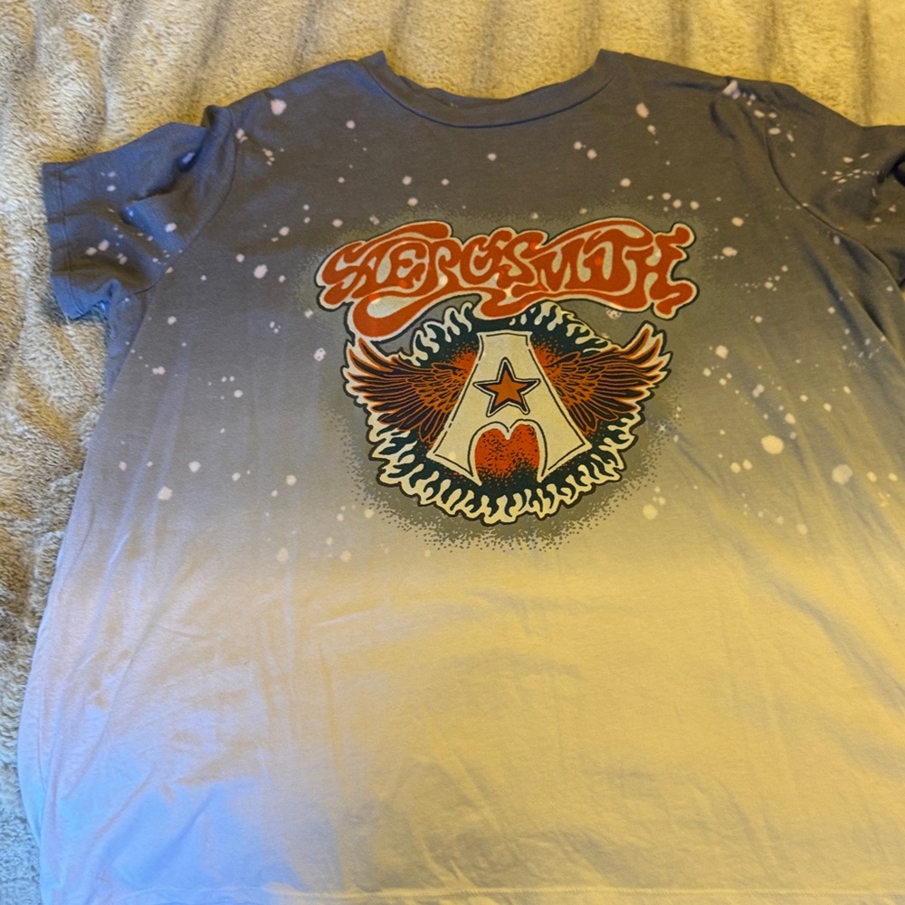 Maurices Blue and White Graphic Tee